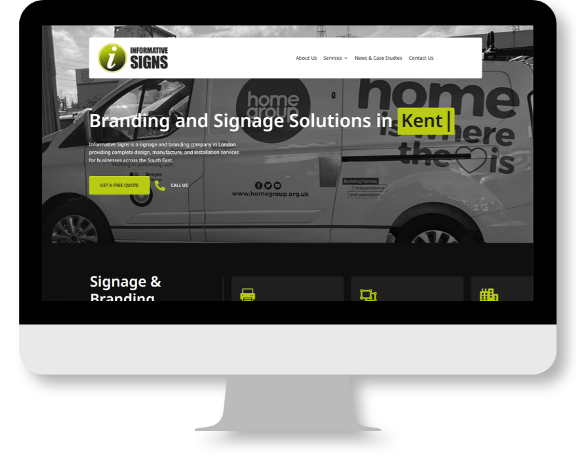 Informative Signs Website Project | Blended Digital
