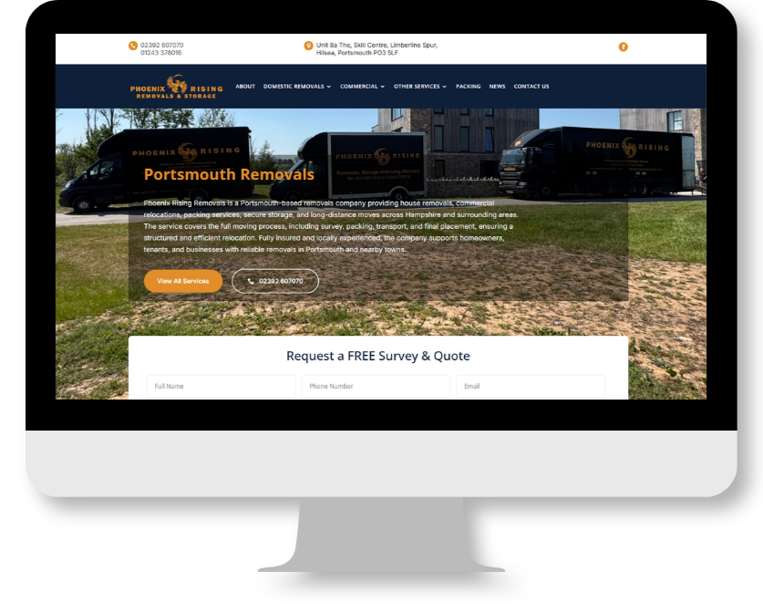 Removals Company SEO Case Study Portsmouth | Blended Digital