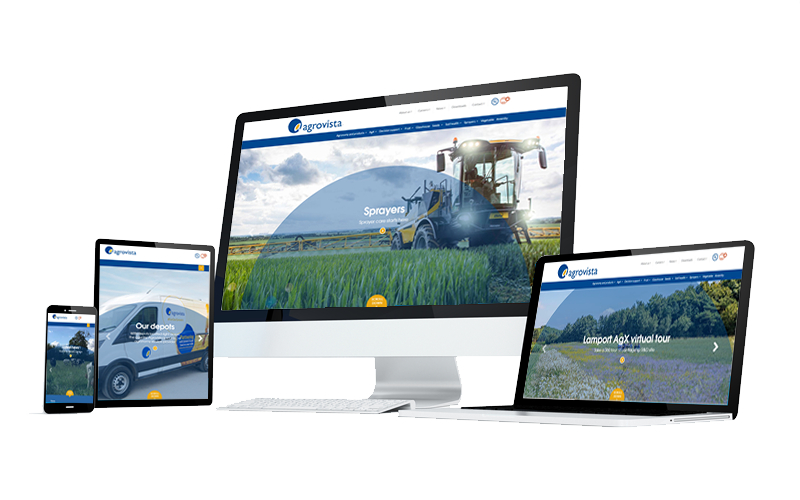 Web Design Portsmouth, agricultural website example, designed by Blended Digital