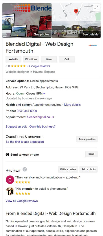 Google My Business Optimisation